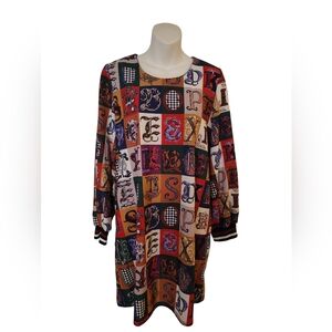 😍Luxurious dress by the Italian brand in a Versace-style design — size Medium